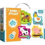 M&auml;nguala | PC | Konsoolid | Tarvikud // Harivad m&auml;nguasjad | Interaktiivsed | Loomingulised | Kunstilised // Puzzle - Baby Classic - Zwierzęta na wsi - Konik Kurka Świnka Kr&oacute;wka - Trefl 36070