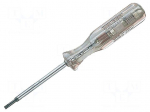 Voltage tester | insulated | slot | 3,5x0,5mm | Blade length: 77mm