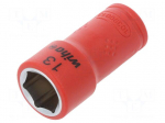 Key | insulated,hex socket,socket spanner | HEX 13mm | 1/4" | 42mm