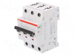Circuit breaker | Inom: 4A | Poles: 3 | DIN | Charact: D | 6kA | IP20