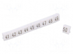 Marker | Application: ZG-G,ZUG,ZUG-G | white | Width: 4.5mm | PCV