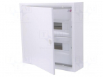 Enclosure: for modular components | IP30 | light grey | steel | IK08