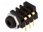 Socket | Jack 3,5mm x 18,6mm | female | stereo | with on/off switch