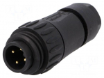Connector: circular | plug | PIN: 4 | male | screw terminal | IP65,IP67