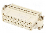 Connector: HDC | contact insert | female | S-A | PIN: 16 | 16+PE | 16A