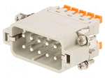 Connector: HDC | male | CSAH | PIN: 10 | 10+PE | size 49.16 | 16A | 250V