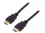 Cable | HDMI 2.1 | HDMI plug,both sides | 0.5m | black