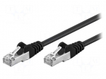 Patch cord | F/UTP | 5e | stranded | CCA | PVC | black | 20m | 26AWG