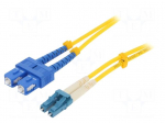 Fiber patch cord | LC/UPC,SC/UPC | 2m | LSZH | Optical fiber: 9/125um