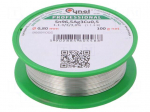Soldering wire | Sn96,5Ag3Cu0,5 | 0.8mm | 100g | lead free | 217&divide;219&deg;C