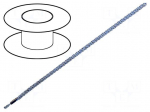 Wire | LiY-CY | 1x2,5mm2 | tinned copper braid | PVC | transparent