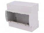 Enclosure: for DIN rail mounting | Y: 90.5mm | X: 106.3mm | Z: 53mm