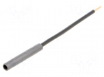 Socket | 4mm banana | 32A | 1kVDC | black | nickel plated | 130mm | 18m&Omega;