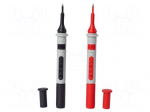 Test probe | 10A | red and black | Socket size: 4mm | 2pcs.