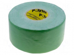 Tape: duct | W: 48mm | L: 25m | Thk: 0.25mm | green | natural rubber | 15%