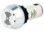 Signaller: sound | 80dB | Illumin: LED 12VAC/DC | IP40 | &Oslash;22mm | max.6mm