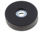 Magnet: permanent | neodymium | H: 6mm | 35N | &Oslash;: 22mm | Enclos.mat: steel
