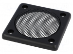 Loudspeaker grille | 73x73x7mm | Mat: ABS