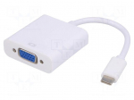 Adapter | USB 3.1 | D-Sub 15pin HD socket,USB C plug | 0.15m