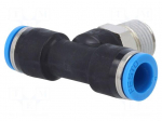 Push-in fitting | straight,T-tap splitter | -0.95&divide;6bar | Mat: PBT