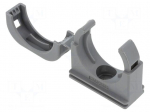 Mounting holder | polyamide 6 | PMACLIP SFH | grey | Size: 29 | PMACLIP