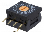 Encoding switch | HEX/BCD | Pos: 16 | THT | Rcont max: 100m&Omega; | 10x10x4mm