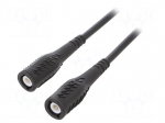 Test lead | 3A | BNC plug,both sides | Urated: 1kV | Len: 1m | black