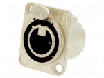 Connector: XLR | socket | female | PIN: 4 | straight | with push button