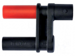 Adapter | black | 3A | 41mm | Insulation: polyamide | Type: insulated