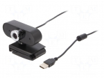 Webcam | black | USB | Full HD 1080p,PnP | 1.45m | clip | 60&deg;