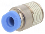 Push-in fitting | straight | -0.95&divide;10bar | nickel plated brass