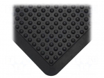 Anti fatigue mat | Width: 0.6m | L: 0.9m | rubber | black | Bubblemat