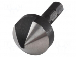 Countersink | 19mm | wood,metal,plastic | tool steel | hexagonal