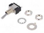 Switch: toggle | Pos: 2 | SPDT | ON-ON | 6A/125VAC | 6A/6VDC | MTA | 20m&Omega;