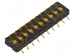 Switch: DIP-SWITCH | OFF-ON | 0.1A/50VDC | Pos: 2 | SMD | -40&divide;105&deg;C | 50m&Omega;