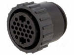 Connector: circular | plug | female | PIN: 22(2+20) | w/o contacts