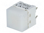 Switch: keypad | Pos: 2 | SPST-NO | 0.05A/24VDC | white | LED | yellow | THT