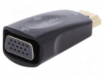 Converter | D-Sub 15pin HD socket,HDMI plug | HDMI 1.3 | black