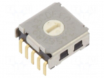 Encoding switch | Pos: 16 | SMD | DC load @R: 0.025A/24VDC | 100M&Omega;