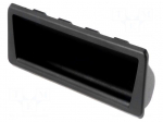 Holder | technopolymer PA | black | L: 37mm | W: 137mm | F2: 0.5kN | D: 19mm