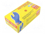 Protective gloves | Size: 9,L | blue | nitryl | 100pcs.