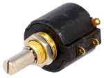 Potentiometer: shaft | multiturn | 1k&Omega; | 1W | &plusmn;3% | 6.35mm | linear | IP40