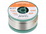 Tin | lead free | Sn99,3Cu0,7 | 2mm | 250g | reel | 3.5% | Flux: SW26 | ALU1