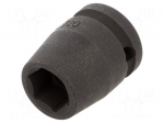 Socket spanner,impact | HEX 16mm | 1/2" | Socket bit length: 38mm