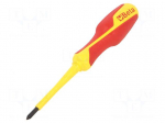 Screwdriver: insulated | Phillips | PH1 | Blade length: 80mm