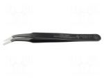 Tweezers | Blade tip shape: flat | Tweezers len: 120mm | ESD