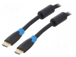 Cable | HDMI plug,both sides | PVC | HDMI 2.0 | 15m | black | 26AWG