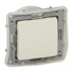 Two-way switch Niloe - 1-gang IP 44 - 10 AX - 250 V -automatic terminals -ivory