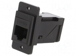 Coupler | coupler | DUALSLIM | Cat: 5e | unshielded | 8p8c | angled | 29mm