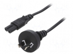 Cable | 2x0.75mm2 | AS/NZS 3112 (I) plug,IEC C7 female | PVC | 3m